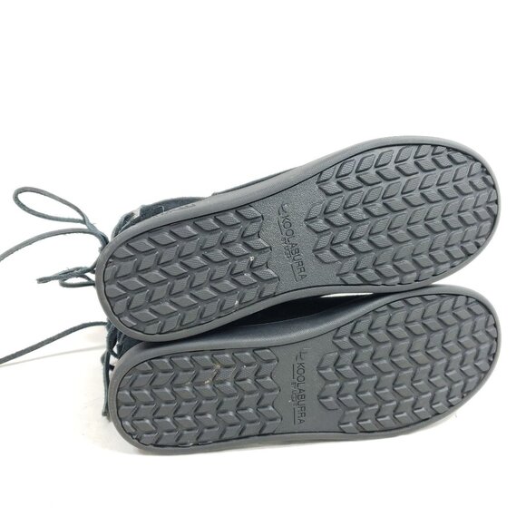 Koolaburra By Ugg Mens Size 8 Black Suede Sheepskin Lined Ankle Boots - Picture 8 of 9